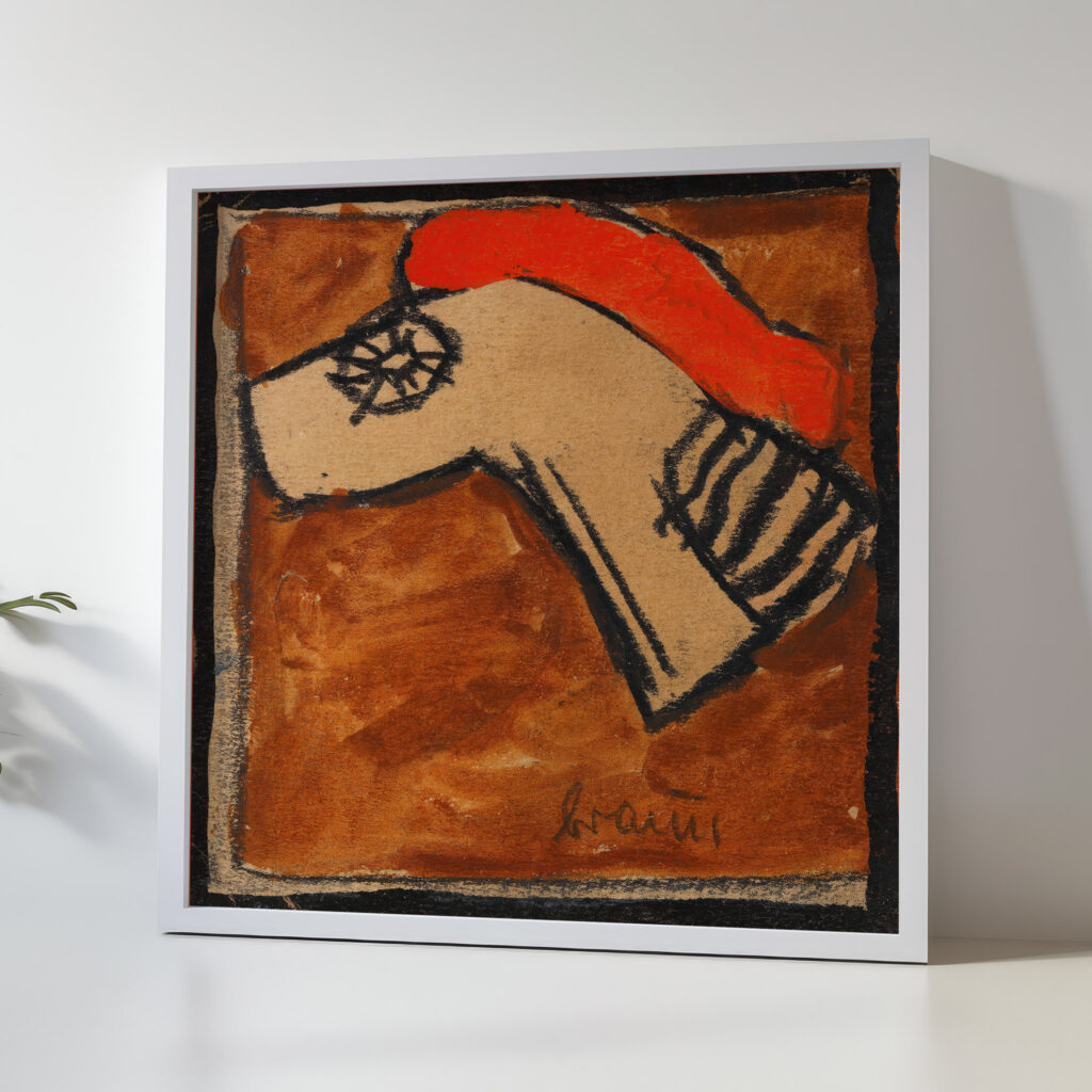 Kopfteil eines Rossharnisch 1918 Egon Schiele 5 mockup