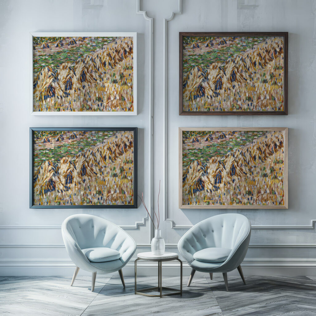 Kornpuppen im Kornfeld 1907 Christian Rohlfs framed posters mockup