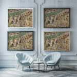 Kornpuppen im Kornfeld 1907 Christian Rohlfs framed posters mockup