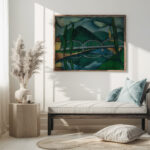 Krajina s mostom 1922 Gejza Schiller 5 mockup