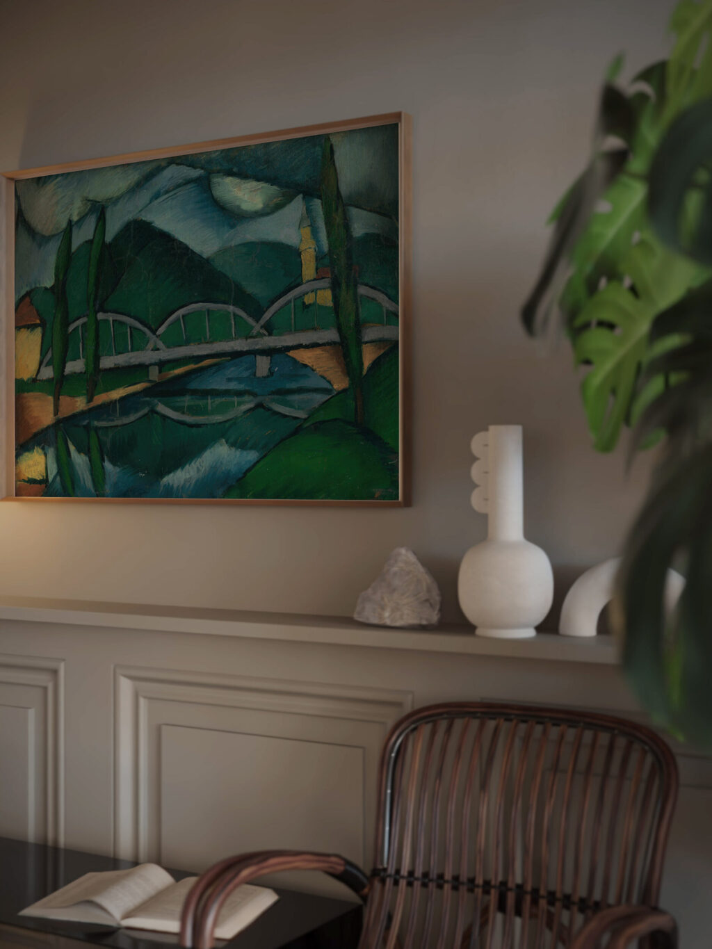 Krajina s mostom 1922 Gejza Schiller video mockup