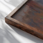 Krajobraz znad Rudawy 1905 Stanislaw Wyspianski close up dark wood mockup