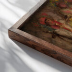 Krakow wedding 1906 Tadeusz Makowski close up dark wood mockup