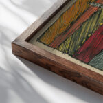 Krieg around 1921 Karl Wiener close up dark wood mockup