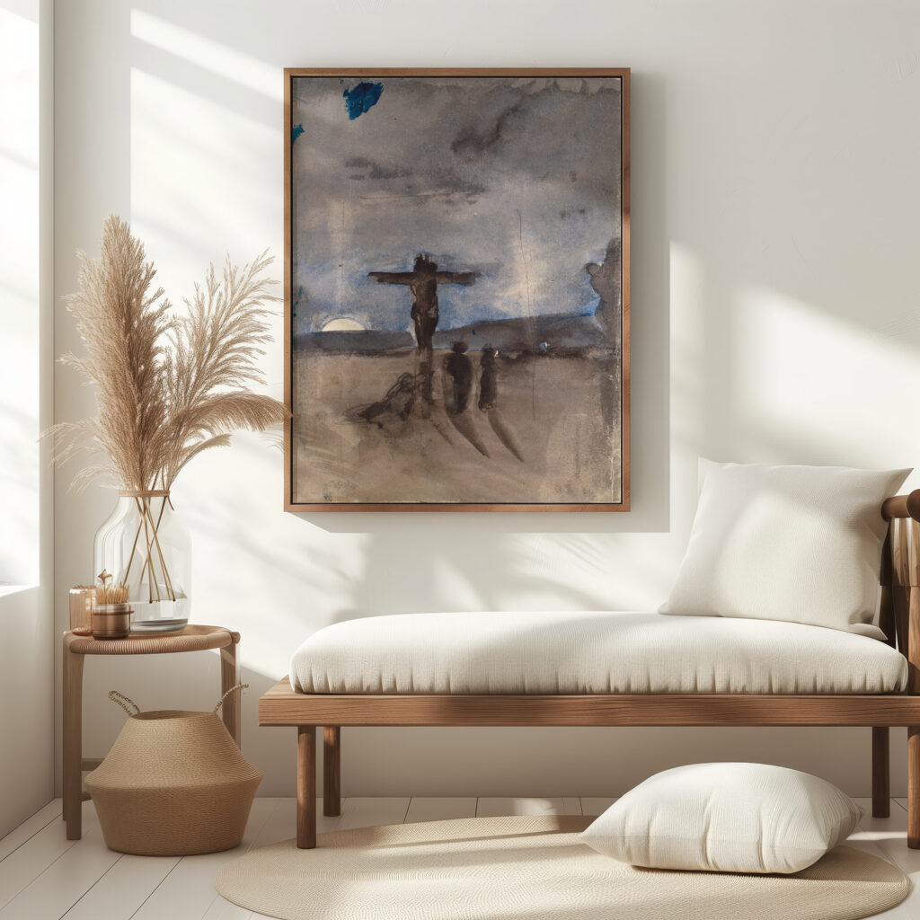 Kristus pa korset 1895 Karl Isakson 5 mockup