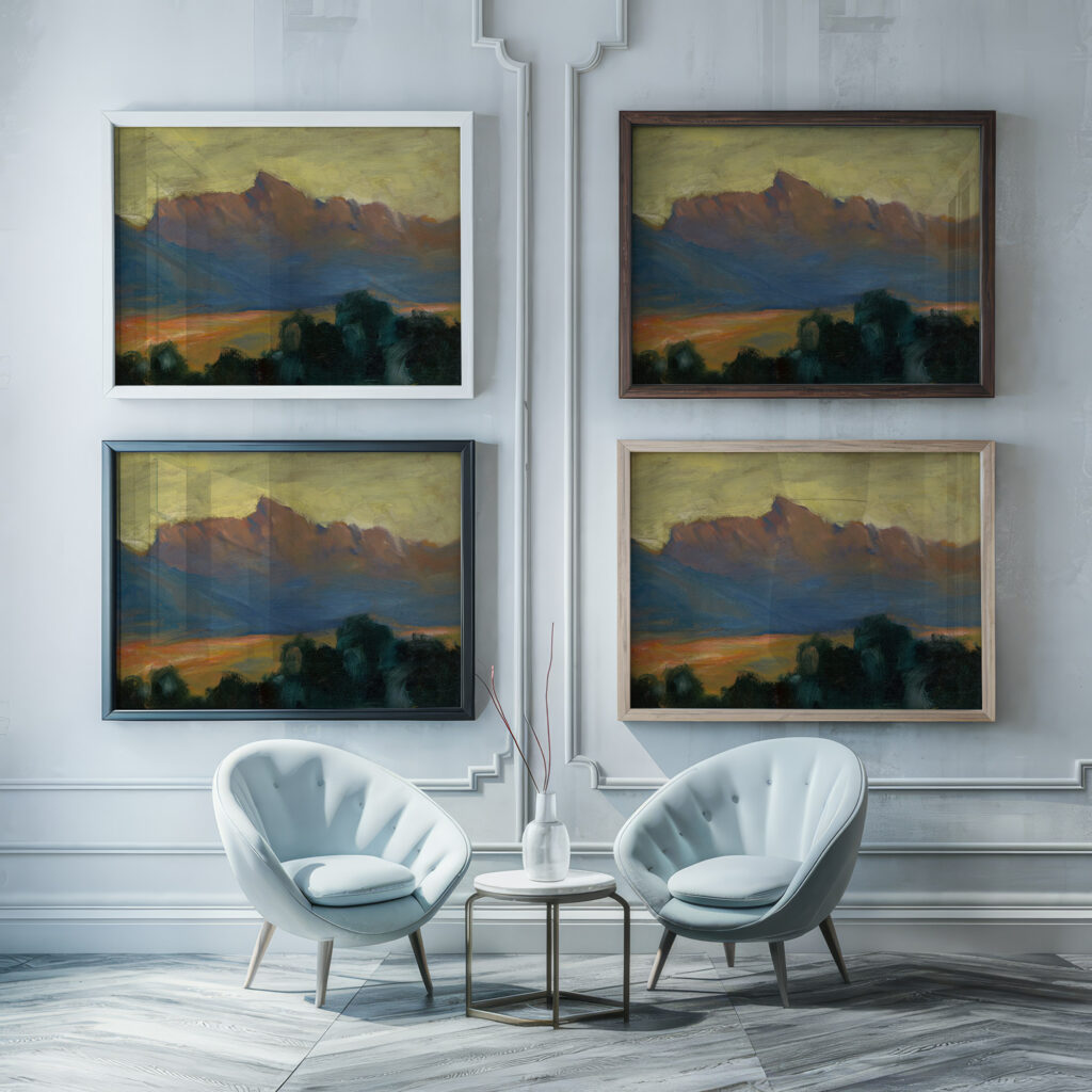 Krivan 1925–1930 Zolo Palugyay framed posters mockup