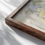 Kropsla en bloemmotieven 1917 08 22 Theo Colenbrander close up dark wood mockup