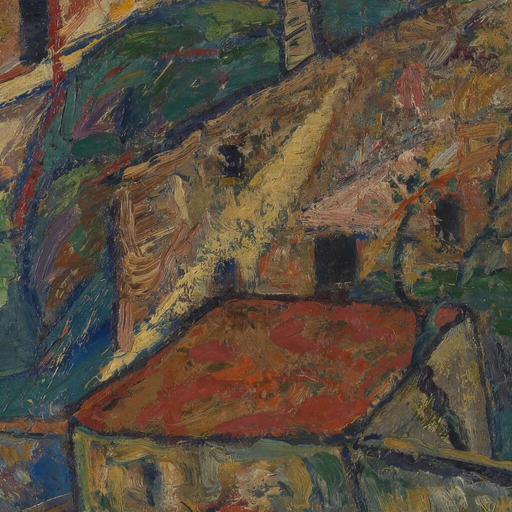 Krumauer Stadtlandschaft 1920 Anton Emanuel Peschka 8 mockup