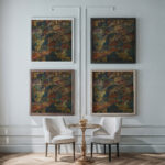 Krumauer Stadtlandschaft 1920 Anton Emanuel Peschka framed posters mockup