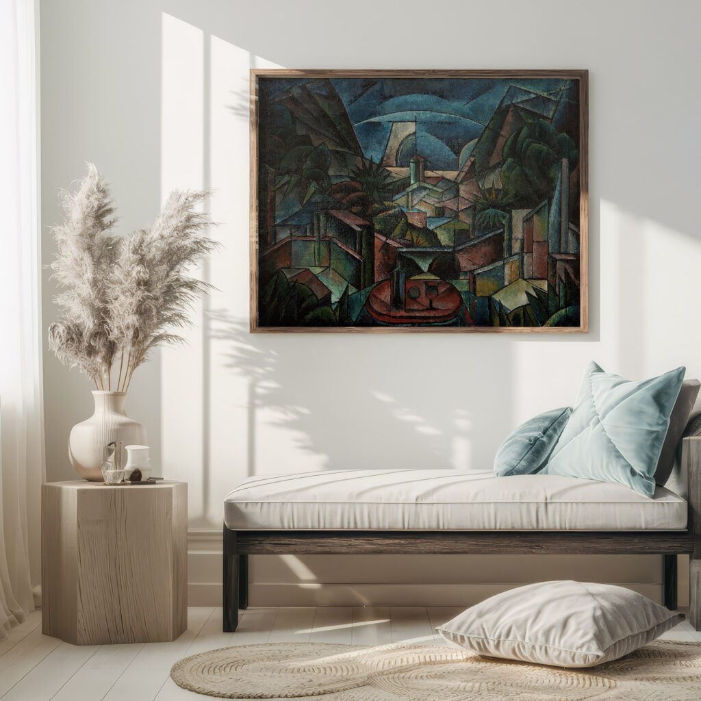 Kubofuturistische Landschaft 1920 Fritz Stuckenberg 5 mockup