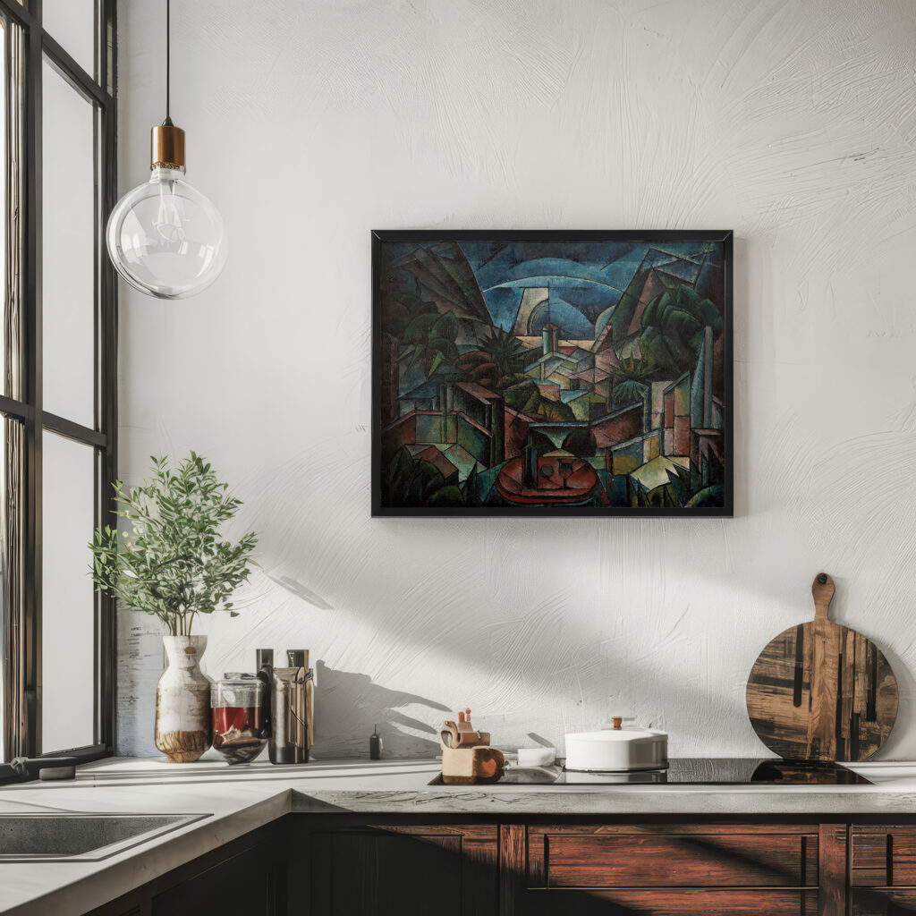 Kubofuturistische Landschaft 1920 Fritz Stuckenberg 6 mockup