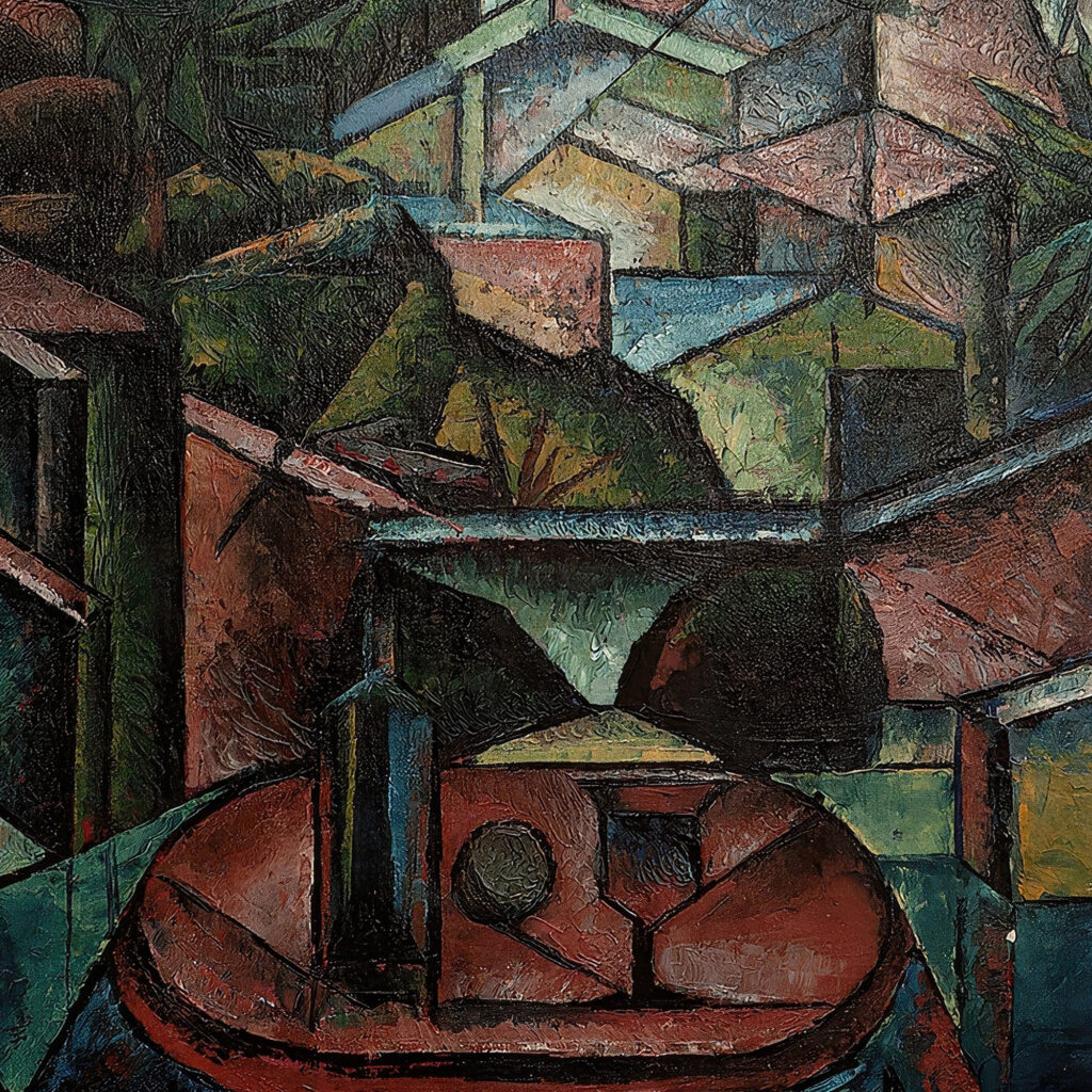 Kubofuturistische Landschaft 1920 Fritz Stuckenberg 8 mockup