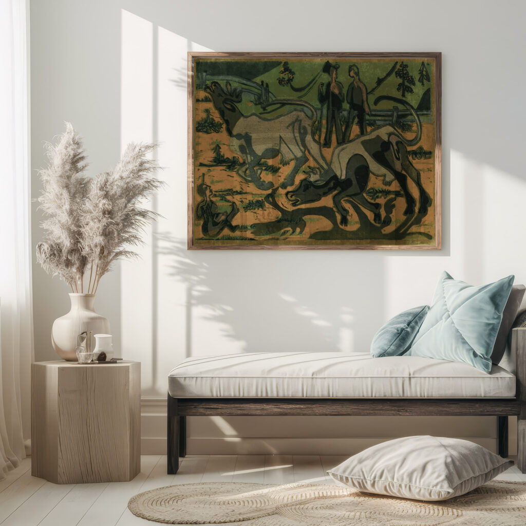 Kuhe Im Fruhling Ernst Ludwig Kirchner 5 mockup