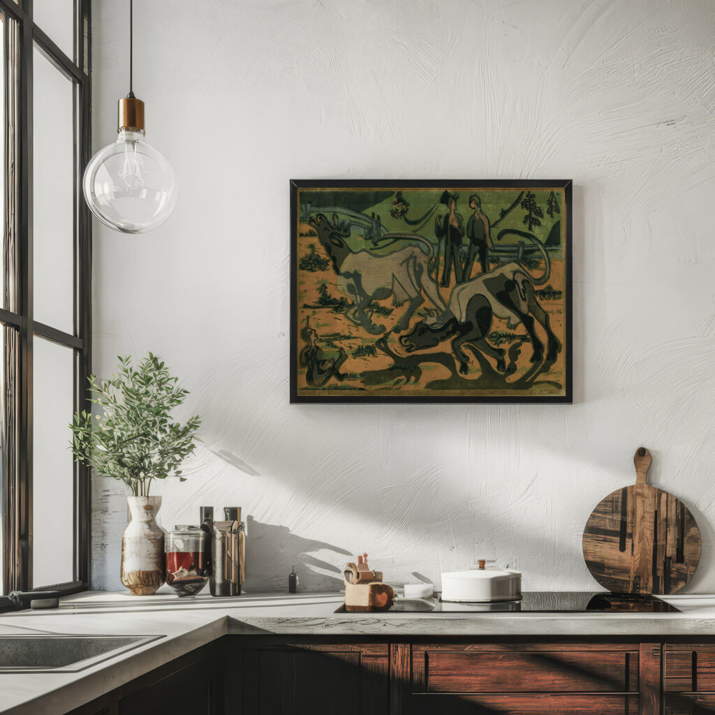 Kuhe Im Fruhling Ernst Ludwig Kirchner 6 mockup