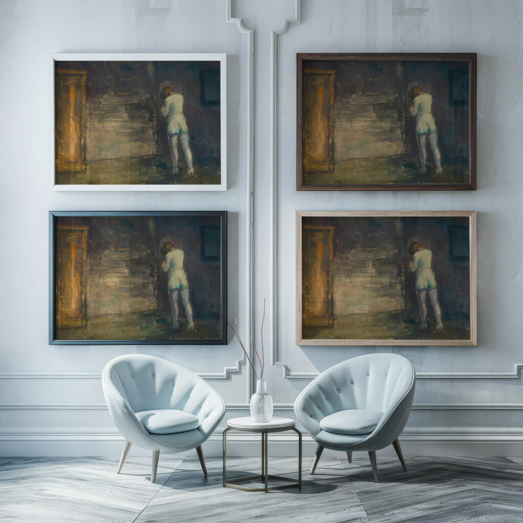 Kummer around 1930 Karl Wiener framed posters mockup