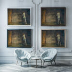 Kummer around 1930 Karl Wiener framed posters mockup