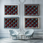 Kunstgewerbliche Schmuckformen fur die Flache Pl 02 1920 Christian Stoll framed posters mockup