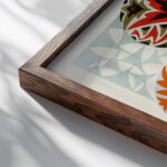 Kunstgewerbliche Schmuckformen fur die Flache Pl 06 1920 Christian Stoll close up dark wood mockup