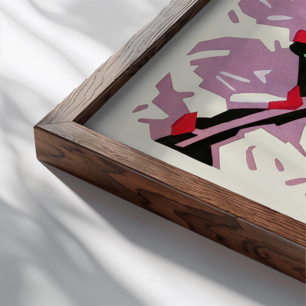 Kunstgewerbliche Schmuckformen fur die Flache Pl 09 1920 Christian Stoll close up dark wood mockup