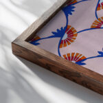 Kunstgewerbliche Schmuckformen fur die Flache Pl 11 1920 Christian Stoll close up dark wood mockup