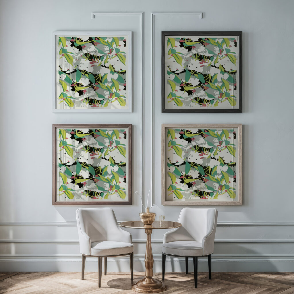 Kunstgewerbliche Schmuckformen fur die Flache Pl 12 1920 Christian Stoll framed posters mockup