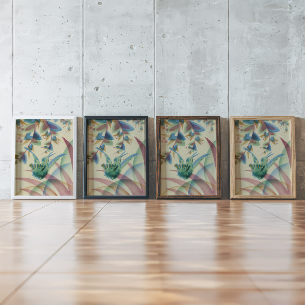 Kunstgewerbliche Schmuckformen fur die Flache Pl 15 1920 Christian Stoll framed posters mockup