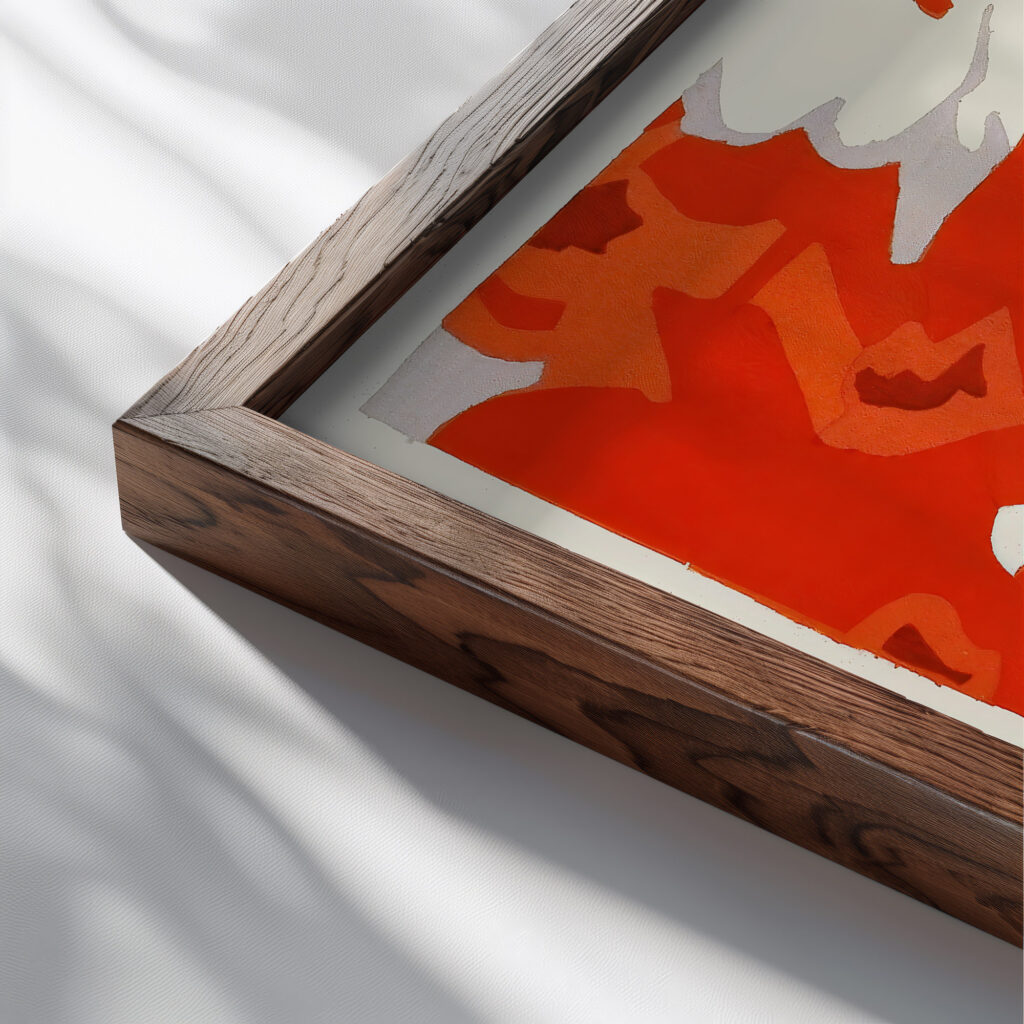 Kunstgewerbliche Schmuckformen fur die Flache Pl 17 1920 Christian Stoll close up dark wood mockup