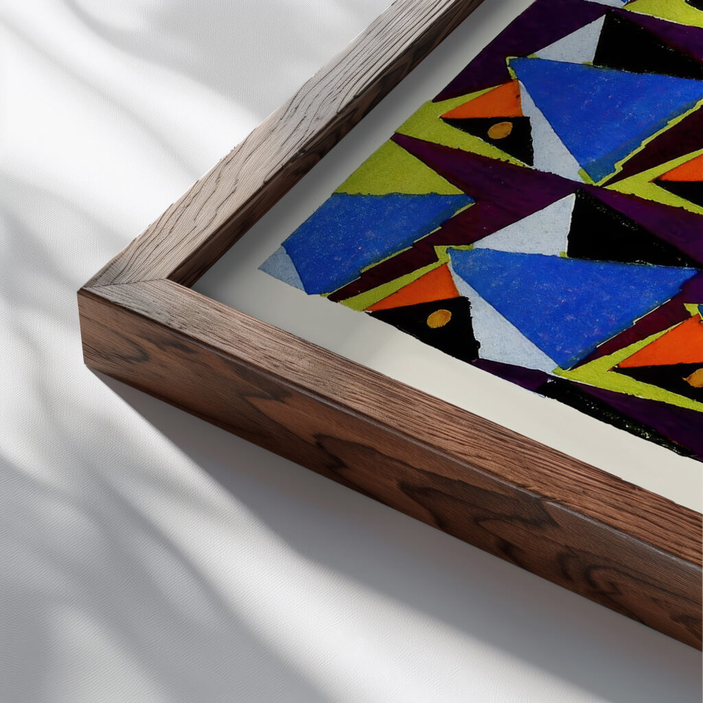 Kunstgewerbliche Schmuckformen fur die Flache Pl 20 1920 Christian Stoll close up dark wood mockup