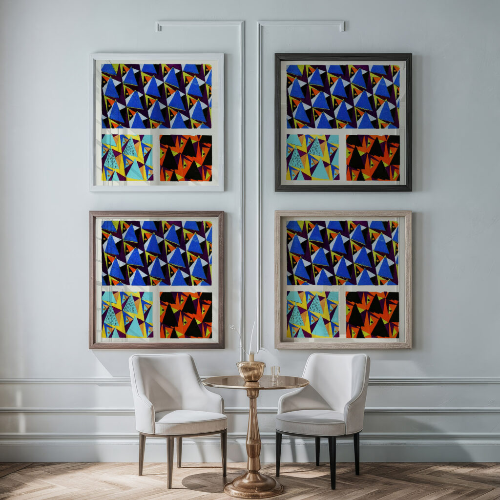 Kunstgewerbliche Schmuckformen fur die Flache Pl 20 1920 Christian Stoll framed posters mockup