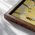 Kunstgewerbliche Schmuckformen fur die Flache Pl 29 1920 Christian Stoll close up dark wood mockup