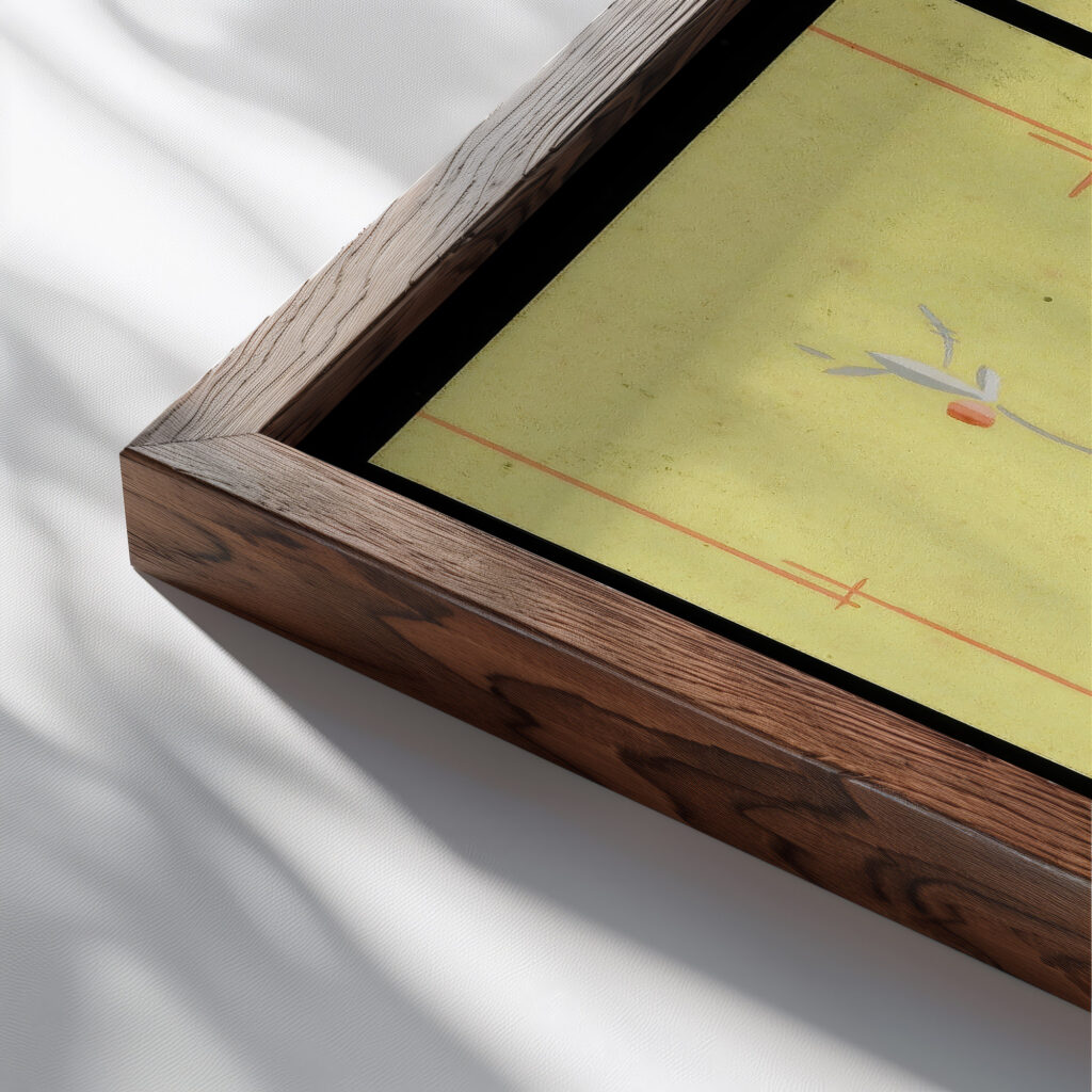 Kunstgewerbliche Schmuckformen fur die Flache Pl 33 1920 Christian Stoll close up dark wood mockup