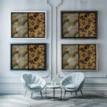 Kunstgewerbliche Schmuckformen fur die Flache Pl 34 1920 Christian Stoll framed posters mockup