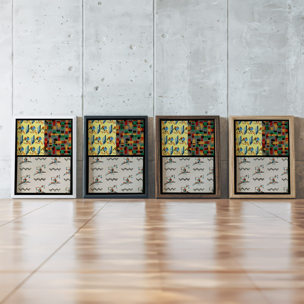 Kunstgewerbliche Schmuckformen fur die Flache Pl 36 1920 Christian Stoll framed posters mockup