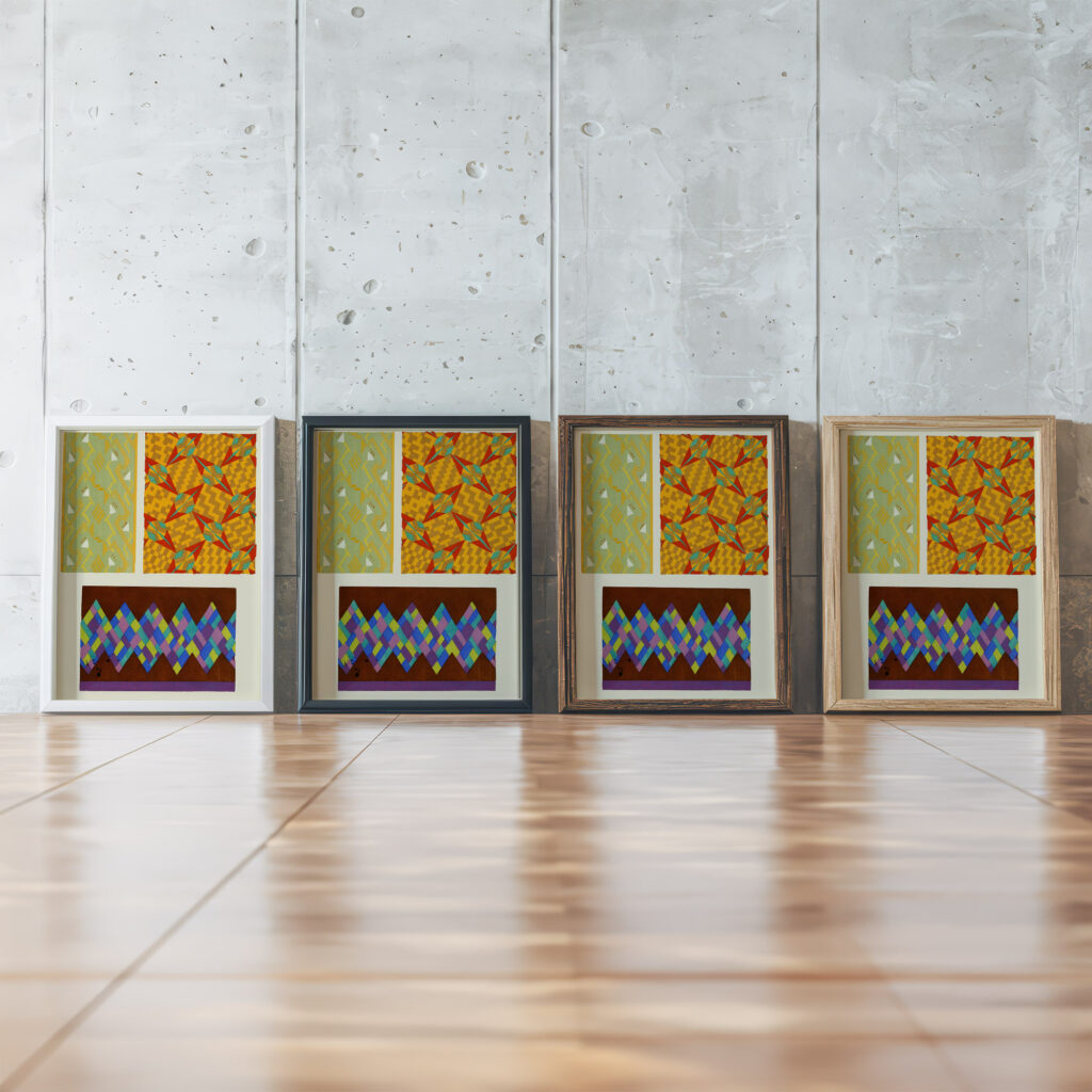 Kunstgewerbliche Schmuckformen fur die Flache Pl 42 1920 Christian Stoll framed posters mockup