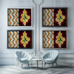 Kunstgewerbliche Schmuckformen fur die Flache Pl 44 1920 Christian Stoll framed posters mockup