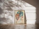 Kunstneren og hans syke oye. Knelende kvinnelig akt med orn 1930 Edvard Munch video mockup