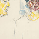 Kvinne og selvportrett i profil Edvard Munch 8 mockup