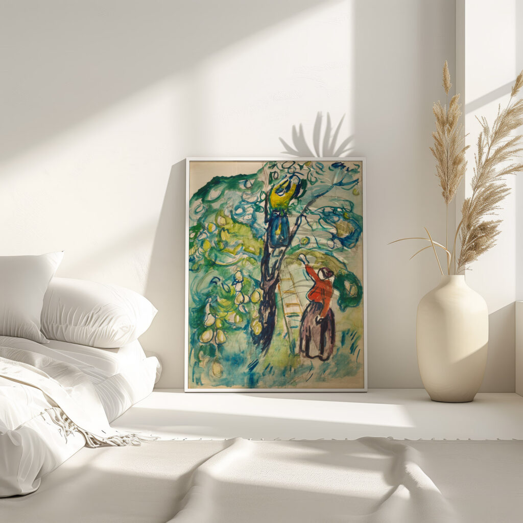 Kvinner hoster frukt ca 1920 Edvard Munch 4 mockup