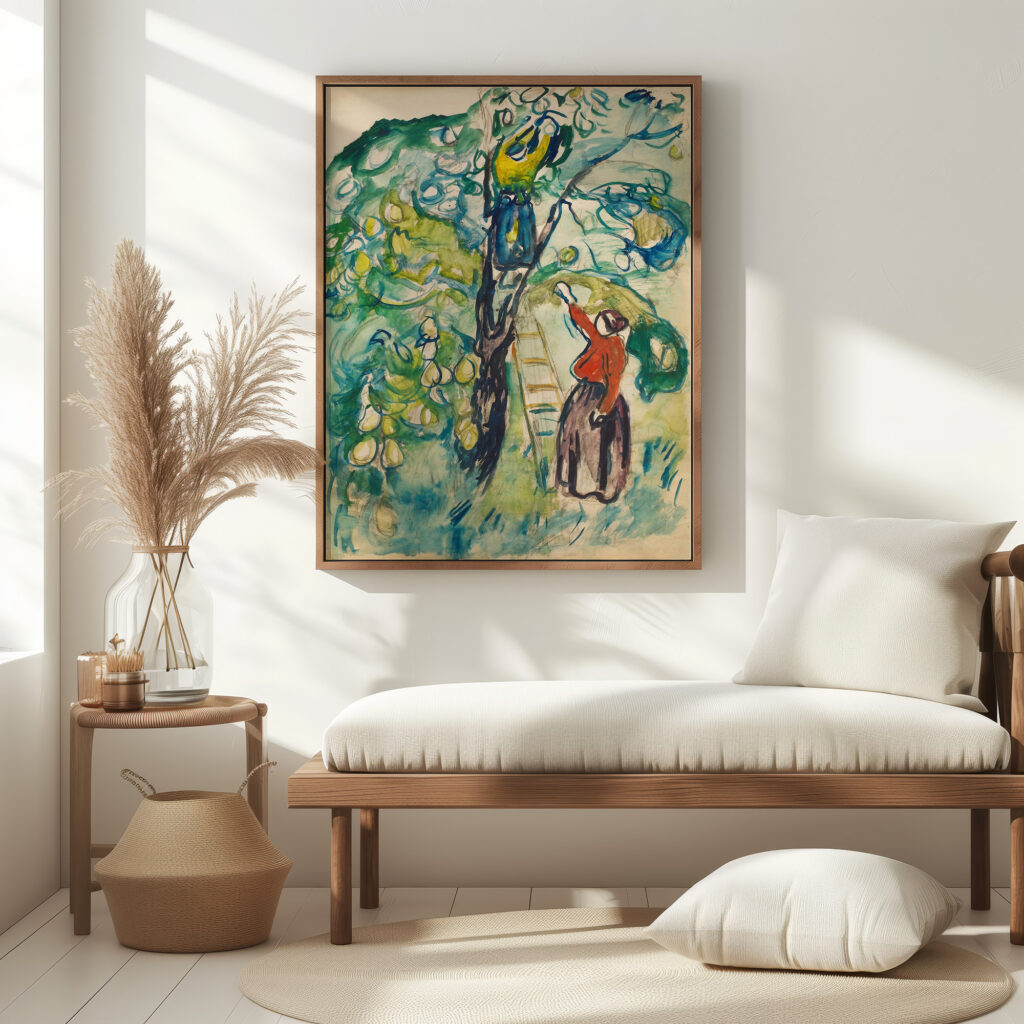 Kvinner hoster frukt ca 1920 Edvard Munch 5 mockup