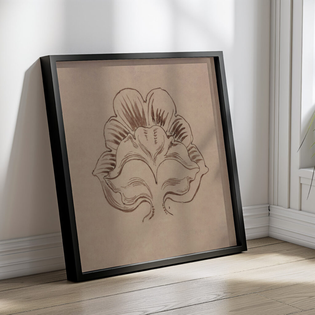 Kwiaton. Projekt do dekoracji malarskiej prezbiterium kosciola Mariackiego 1889 Stanislaw Wyspianski 4 mockup