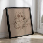 Kwiaton. Projekt do dekoracji malarskiej prezbiterium kosciola Mariackiego 1889 Stanislaw Wyspianski 4 mockup