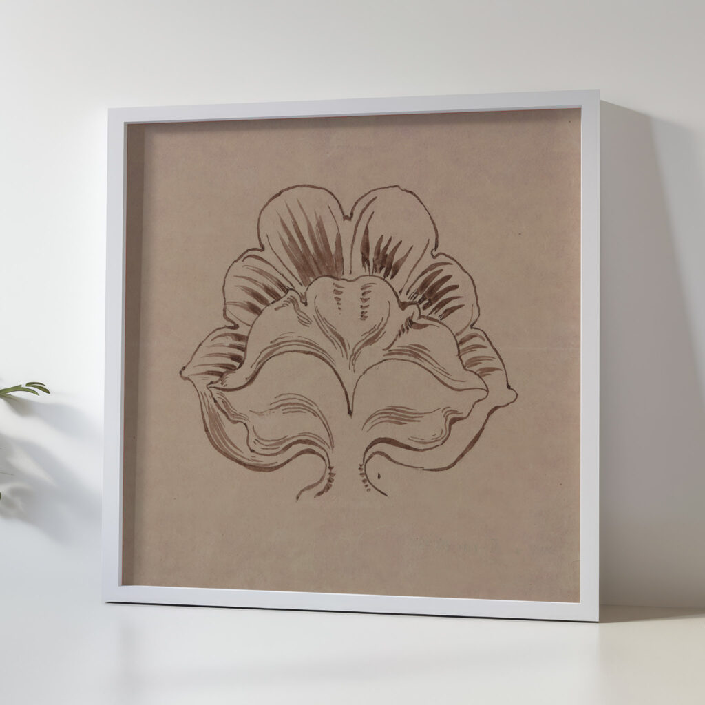 Kwiaton. Projekt do dekoracji malarskiej prezbiterium kosciola Mariackiego 1889 Stanislaw Wyspianski 5 mockup