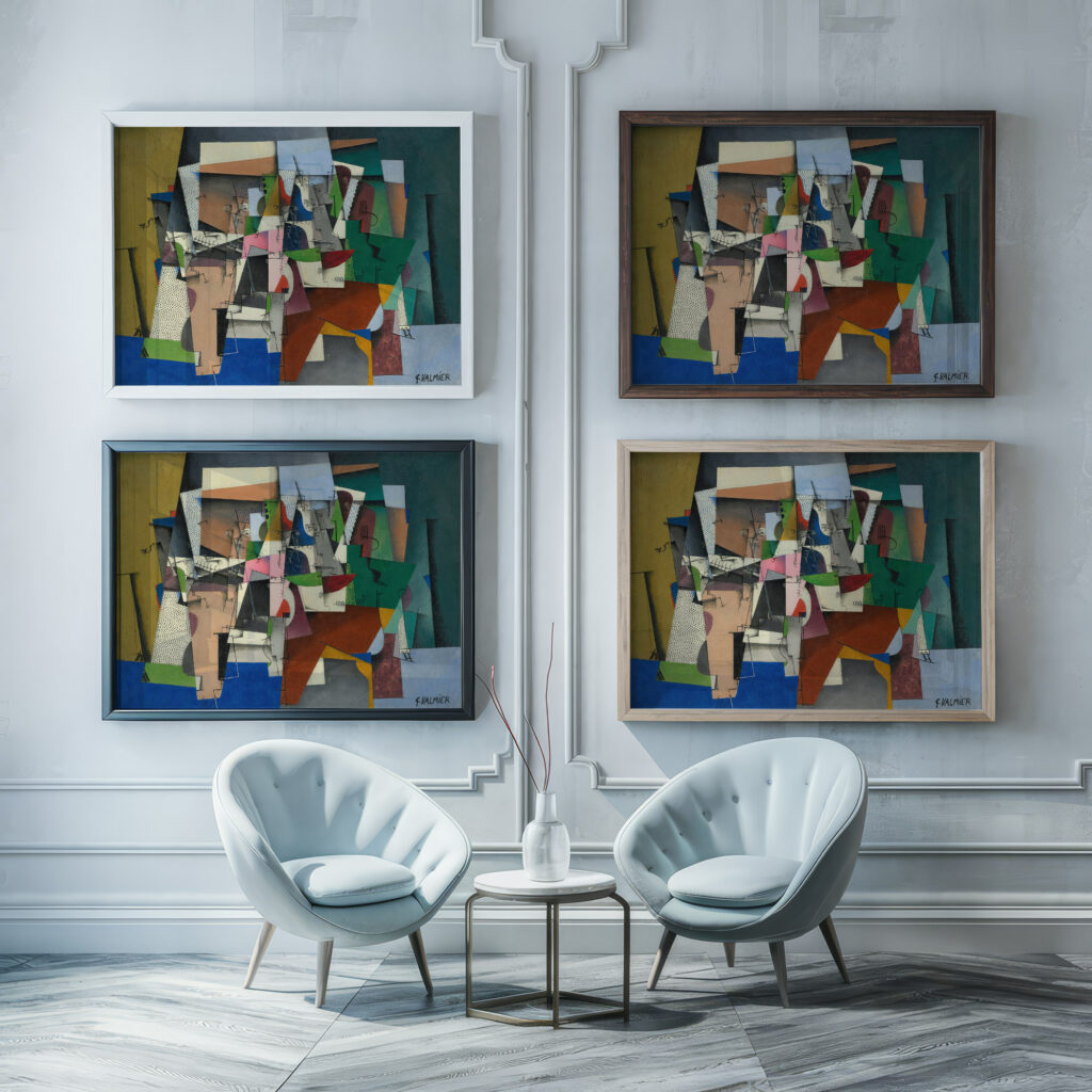 LE PIANO Georges Valmier framed posters mockup