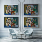 LE PIANO Georges Valmier framed posters mockup