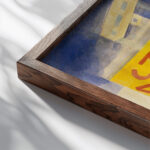 LEquipe de Cardiff 1922 1923 Robert Delaunay close up dark wood mockup