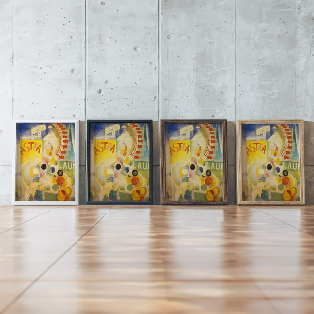 LEquipe de Cardiff 1922 1923 Robert Delaunay framed posters mockup