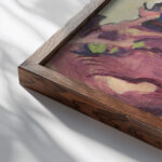 La Baie du Bec de lAigle La Ciotat 1907 Emile Othon Friesz close up dark wood mockup