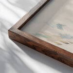 La Barque ou Le lac dAnnecy 1896 Paul Cezanne close up dark wood mockup La Barque ou Le lac dAnnecy 1896 Paul Cezanne close up dark wood mockup
