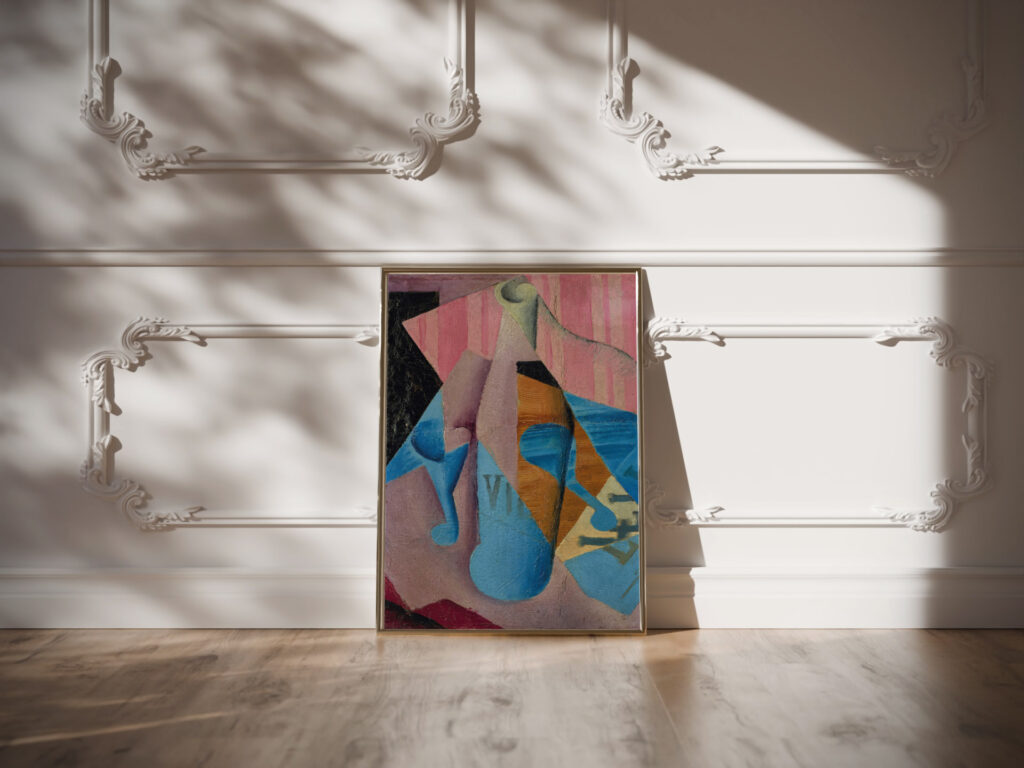 La Bouteille de vin 1914 Juan Gris video mockup