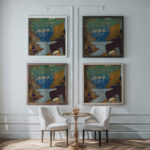 La Coupe Bleue circa 1895 98 Edouard Vuillard framed posters mockup